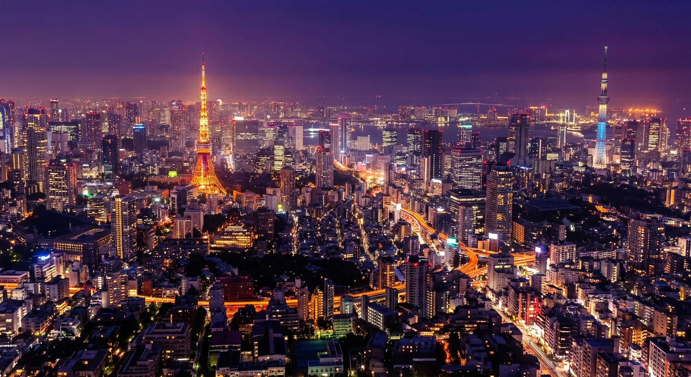 夜の街並み
